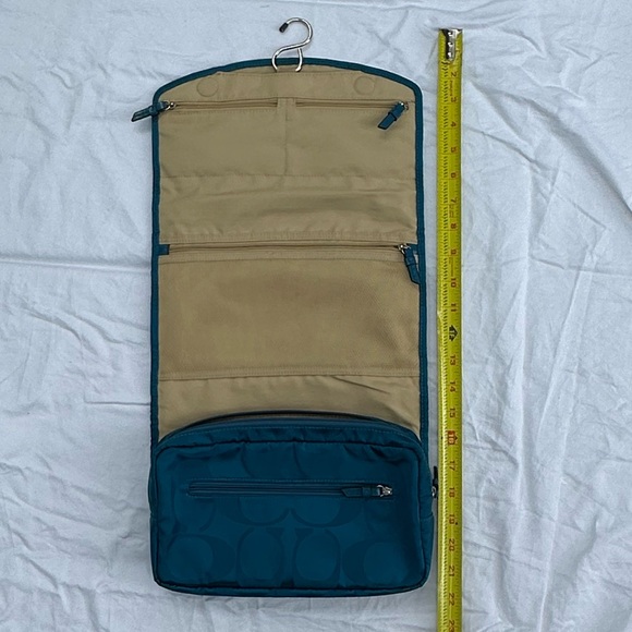 Teal Coach Toiletry Bag - Picture 3 of 11